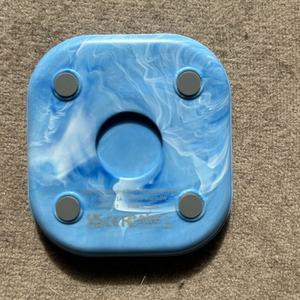 Blue Marble Magnetic Watch Charger Dock for Apple Watch